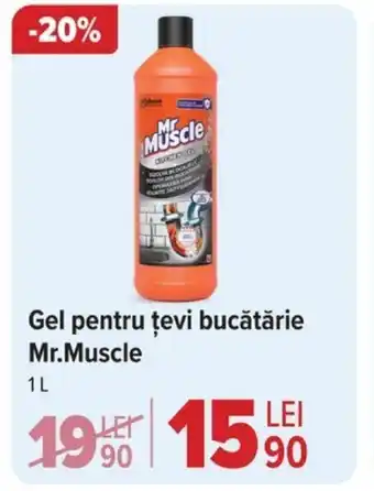 Gel pentru ţevi bucătărie Mr.Muscle