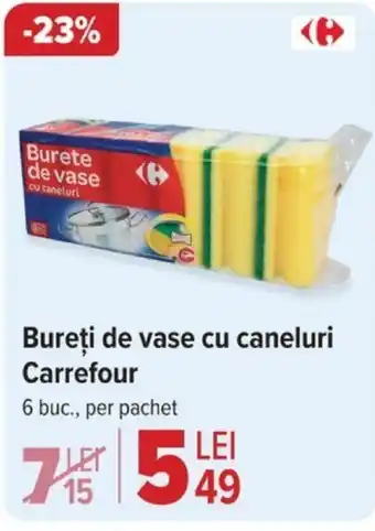 Carrefour Bureți de vase cu caneluri Carrefour Ofertă