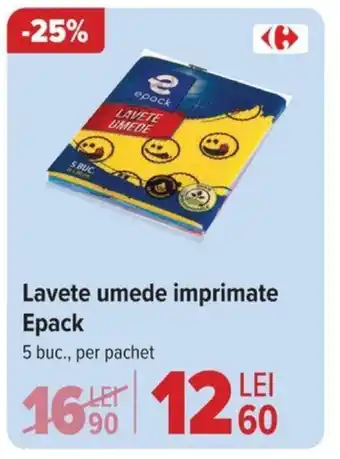 Lavete umede imprimate Epack
