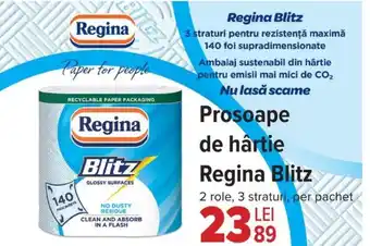 Carrefour Prosoape de hârtie Regina Blitz Ofertă