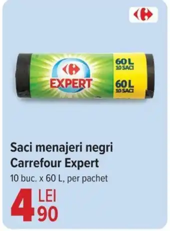 Carrefour Saci menajeri negri Carrefour Expert Ofertă