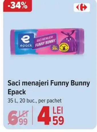 Saci menajeri Funny Bunny Epack