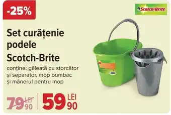 Carrefour Set curăţenie podele Scotch-Brite Ofertă