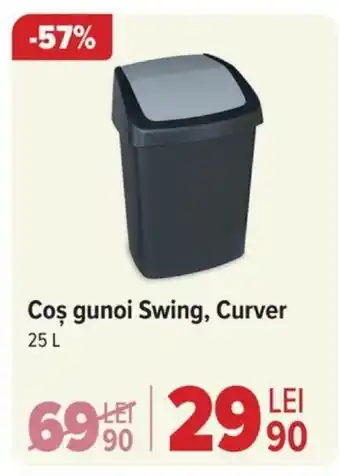 Carrefour Coş gunoi Swing, Curver Ofertă