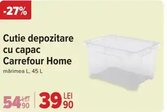 Carrefour Cutie depozitare cu capac Carrefour Home Ofertă