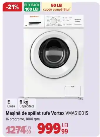 Maşină de spălat rufe Vortex VMA61001S