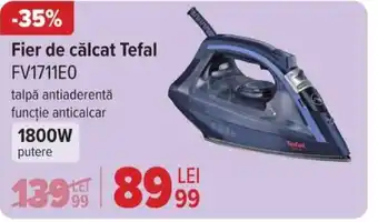 Carrefour Fier de călcat Tefal FV1711E0 Ofertă