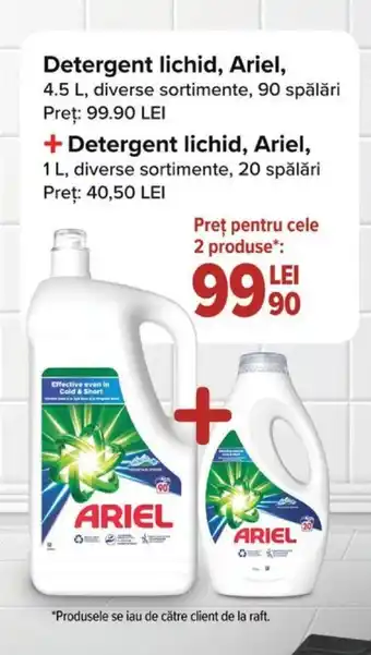 Carrefour Detergent lichid, Ariel, Ofertă