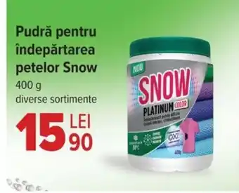Carrefour Pudră pentru îndepărtarea petelor Snow Ofertă