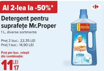 Carrefour Detergent pentru suprafeţe Mr.Proper Ofertă