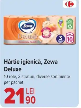 Carrefour Hârtie igienică, Zewa Deluxe Ofertă