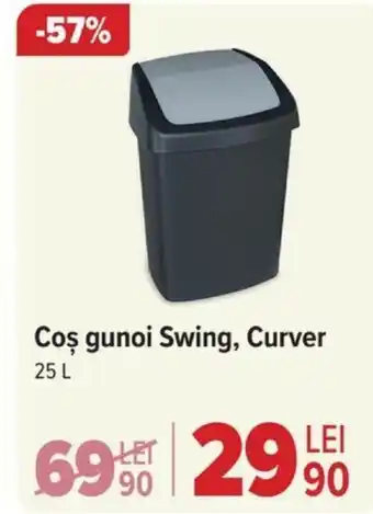 Carrefour Coş gunoi Swing, Curver Ofertă