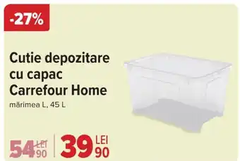 Carrefour Cutie depozitare cu capac Carrefour Home Ofertă