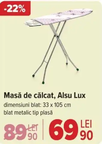 Carrefour Masă de călcat, Alsu Lux Ofertă