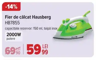 Carrefour Fier de călcat Hausberg HB7855 Ofertă