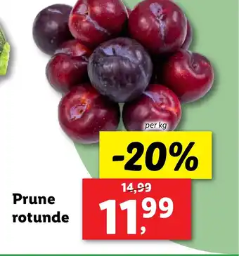 Lidl Prune rotunde Ofertă
