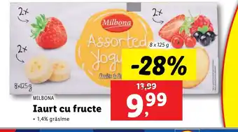 Lidl MILBONA Iaurt cu fructe Ofertă