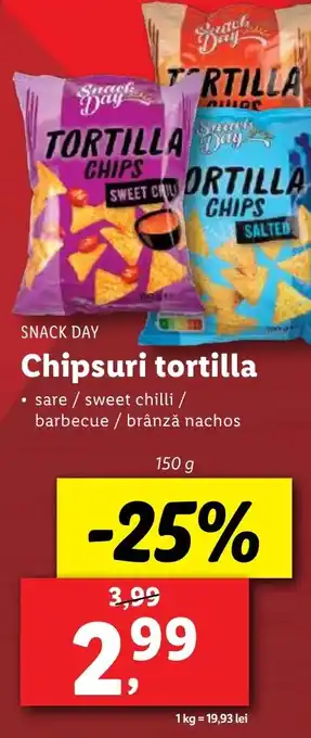 Lidl SNACK DAY Chipsuri tortilla Ofertă