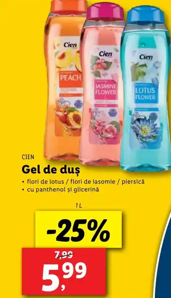 Lidl CIEN Gel de duş Ofertă