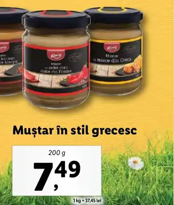 Lidl Muştar în stil grecesc Ofertă