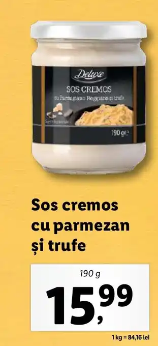 Lidl Sos cremos cu parmezan şi trufe Ofertă