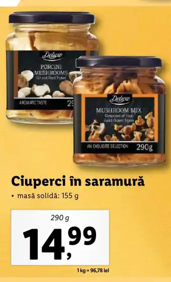 Ciuperci în saramură