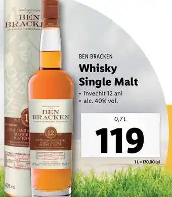 BEN BRACKEN Whisky Single Malt 0.7L