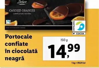 Lidl Portocale confiate în ciocolată neagră Ofertă