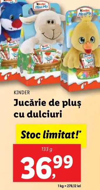 Lidl KINDER Jucărie de pluș cu dulciuri Ofertă