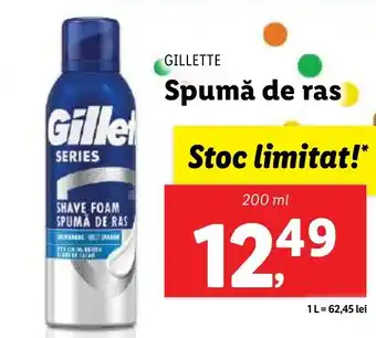Lidl GILLETTE Spumă de ras Ofertă
