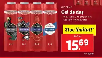 Lidl OLD SPICE Gel de duş Ofertă