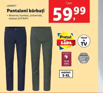 Lidl Pantaloni bărbați Ofertă