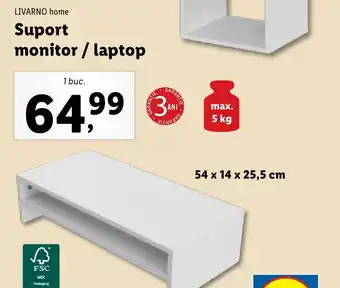 Lidl LIVARNO home Suport monitor/laptop Ofertă