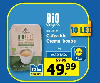 Lidl BELLAROM Cafea bio Crema, boabe Ofertă