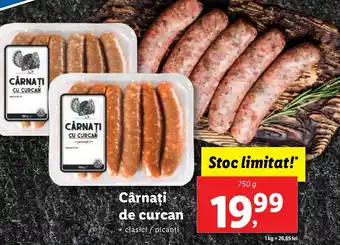 Lidl Cârnati de curcan Ofertă