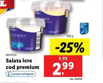 Lidl NAUTICA Salata icre cod premium Ofertă