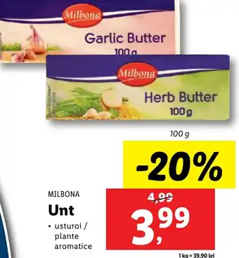 Lidl MILBONA Unt Ofertă