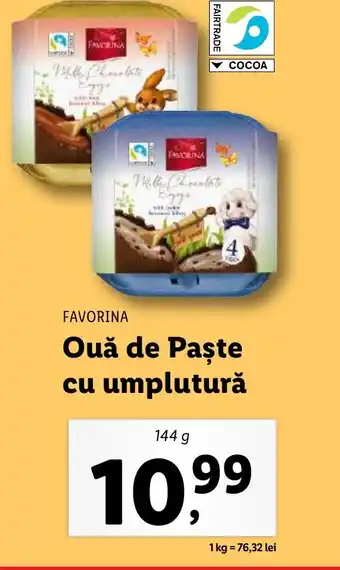 Lidl FAVORINA Ouǎ de Paşte cu umplutură Ofertă