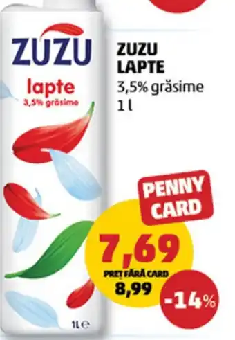 Penny ZUZU LAPTE 1L Ofertă