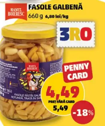 Penny FASOLE GALBENĂ Ofertă