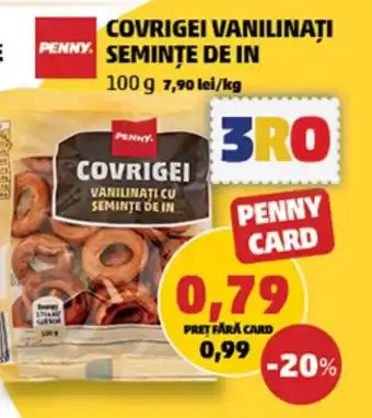 Penny COVRIGEI VANILINATI CU SEMINTE DE IN Ofertă