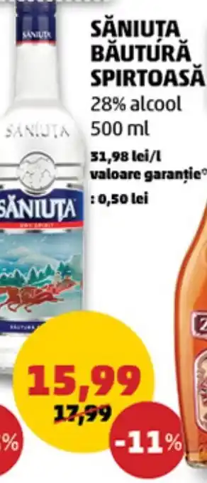 Penny SĂNIUȚA BĂUTURĂ SPIRTOASĂ 500 ml Ofertă