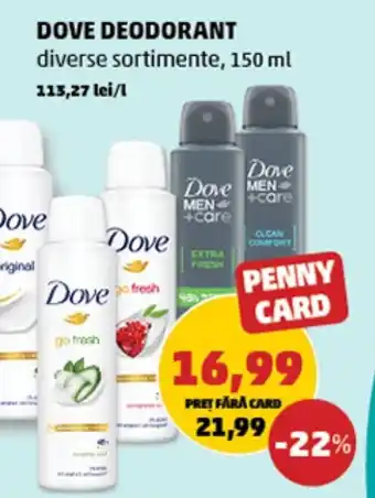 Penny DOVE DEODORANT Ofertă