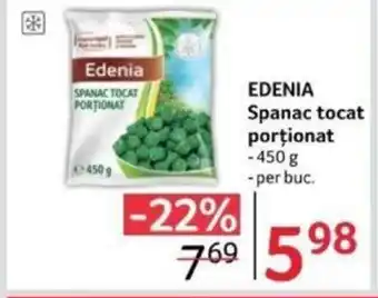 Selgros EDENIA Spanac tocat porţionat Ofertă