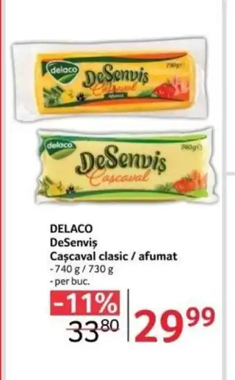 Selgros DELACO Desenvis Cașcaval clasic / afumat Ofertă