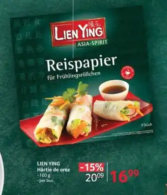 Selgros LIEN YING Hârtie de orez Ofertă