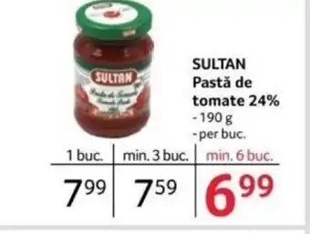 Selgros SULTAN Pastă de tomate 24% Ofertă