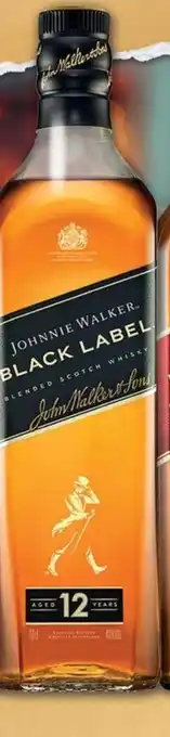 Selgros JOHNNIE WALKER BLACK LABEL, 40% ALC., 0.7 L Ofertă