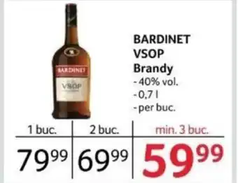 Selgros BARDINET VSOP Brandy Ofertă