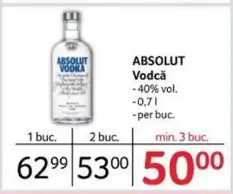 Selgros ABSOLUT Vodcǎ Ofertă